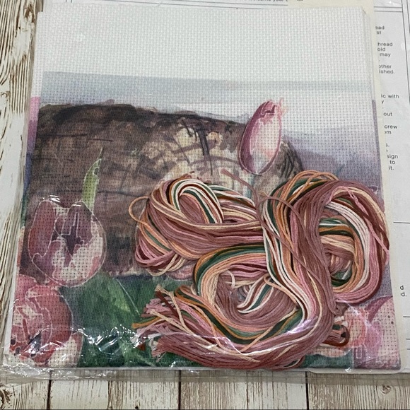 Vintage Dimensions Spring TulipsCross Stitch Kit - Picture 5 of 6